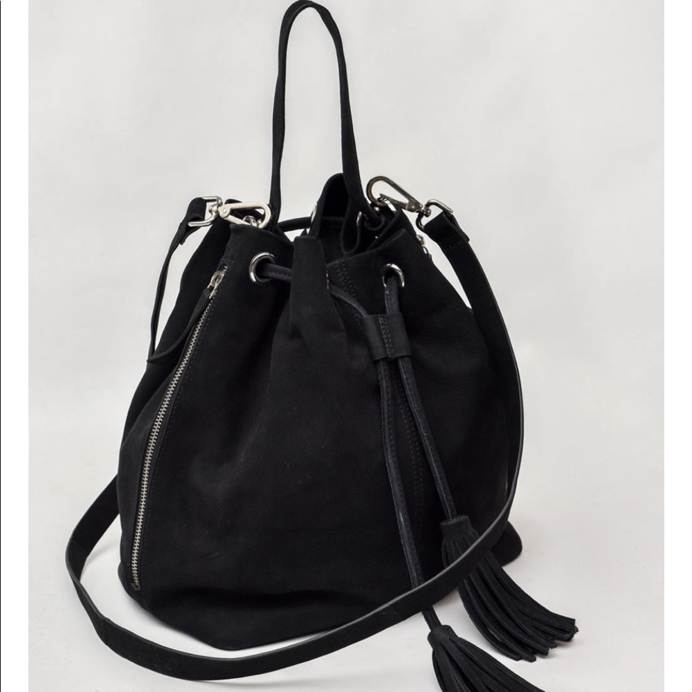 One Teaspoon black suede bag